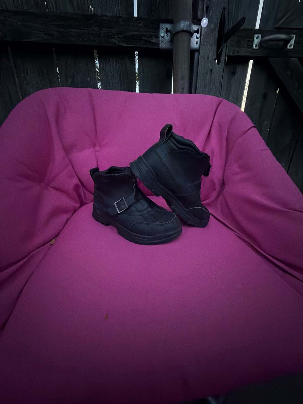 Polo Ralph Lauren Black Leather Duck Boots Size 4